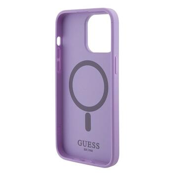 Guess Saffiano MagSafe Back Case Защитный Чехол для Apple iPhone 15 Pro (GUHMP15LPSAHMCU)