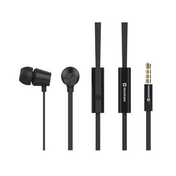 Swissten Dynamic YS500 Стерео наушники с микрофоном и пультом (YS500-BK)