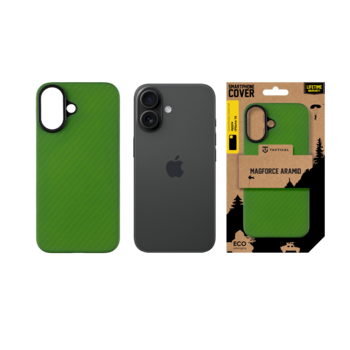 Tactical MagForce Aramid Cover Защитный чехол для Apple iPhone 16 / зелёный (TA-57983126539)