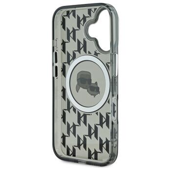 Karl Lagerfeld Hard IML Monogram Karl&Choupette Head MagSafe Case Чехол для Apple iPhone 16 (KLHMP16SHMCKMHK)