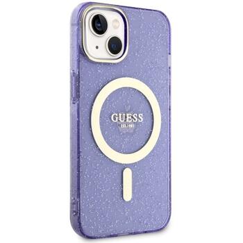 Guess GUHMP14MHCMCGU Hardcase Glitter Gold MagSafe Защитный чехол для iPhone 14 Plus / 15 Plus 6.7