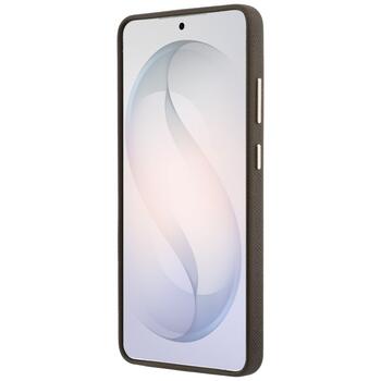 Guess Grained Big 4G Metal Logo Case Aizsargapvalks priekš Samsung Galaxy S26 Ultra / brūns (GUHCS26L5PS4RGGW)