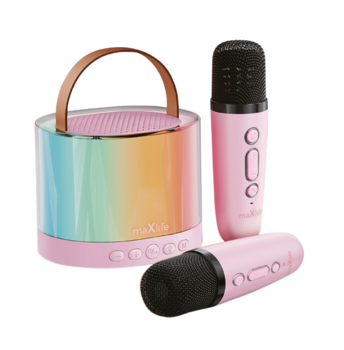 Maxlife MXKS-200 Bluetooth Karaoke Skaļrunis Rozā Krāsā (OEM0200595)