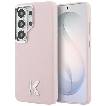 Case Karl Lagerfeld K Metal Logo MagSafe Защитный чехол для Samsung Galaxy S26 Ultra / розовый (KLHMS26L5PGFKHGP)