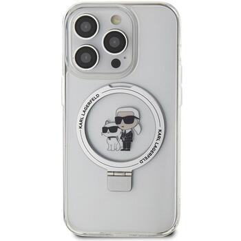 Karl Lagerfeld KLHMP13XHMRSKCH Ring Stand Hardcase Aizsargapvalks priekš iPhone 13 Pro Max 6.7