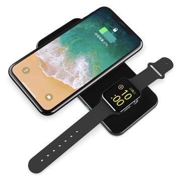 Swissten Wireless Charger 2in1 Беспроводное зарядное устройство 10W (22055520)
