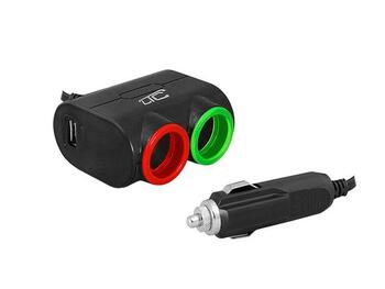 LTC LXAS10 Automašīnas Auto Lādētājs 2gn / USB 1.2A / 120W / 12-24V (LXAS10)