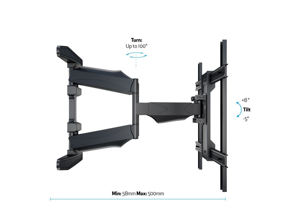 Multibrackets MB-6317 TV sienas grozāmais kronšteins televizoriem līdz 85