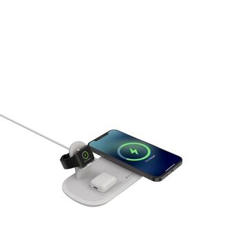 Devia Wireless Charger Bezvadu Lādētājs 3in1 / Viedtālrunim / Apple Watch / Austiņām / USB (E11)