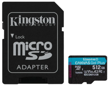 Kingston Canvas Go Plus 512GB microSDXC Карта памяти (SDCG4/512GB)