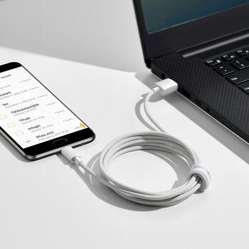 Baseus Simple Wisdom Data Cable Kit Кабель для передачи данных USB to Micro 2.1A (2PCS/Set) 1.5m / белый (TZCAMZJ-02)