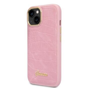 Guess GUHCP14MHGCRHP Croco Collection Защитный чехол для iPhone 14 Plus / 15 Plus 6.7