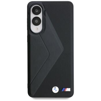 BMW Leather Oversized Stripes MagSafe Чехол для Samsung Galaxy S25 Edge (BMHMPS25E24PUOCSK)