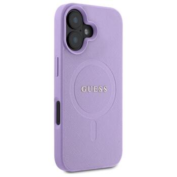Guess GUHMP16SPSAHMCU Saffiano MagSafe Aizsargapvalks priekš iPhone 16 6.1