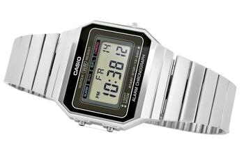 CASIO A700WE-1AEF Unisex pulkstenis / Sudraba (A700WE-1AEF)