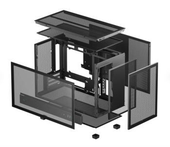 DeepCool CH260 Datora korpuss Micro Tower Melns (R-CH260-BKNGM0-G-1)