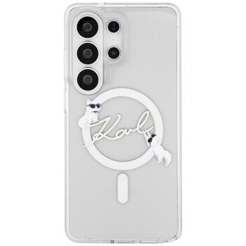 Case Karl Lagerfeld IML KC Script MagSafe Защитный чехол для Samsung Galaxy S26 Ultra / прозрачный (KLHMS26L5HKSCAH)