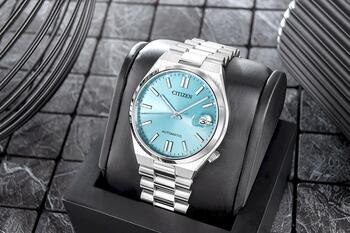 Citizen Tsuyosa Vīriešu Pulkstenis 40mm Ice Blue Dial Stainless Steel Bracelet (NJ0151-88M)