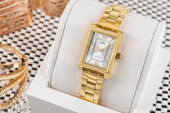 Casio Timeless LTP-1234PG-7AEG Женские Часы 21mm Gold Case Silver Dial (LTP-1234PG-7AEG)