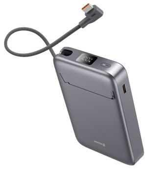 Swissten Qi2 MagSafe Power Bank 15W со встроенным кабелем USB-C 10000 mAh (22013979)