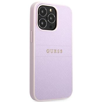 Guess GUHCP13LPSASBPU Saffiano Hot Stamp & Metal Logo Защитный чехол для iPhone 13 Pro / 13 6,1