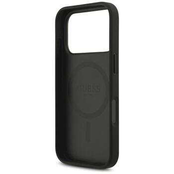 Guess 4G Circle Classic Logo MagSafe Aizsargapvalks priekš iPhone 17 Pro / melns (GUHMP17LP4PGRSGK)