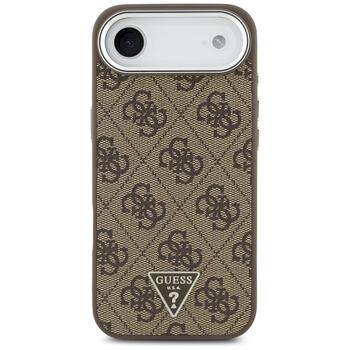 Case Guess 4G Triangle Logo MagSafe Защитный чехол для iPhone Air / коричневый (GUHMP17MP4TSRCMW)