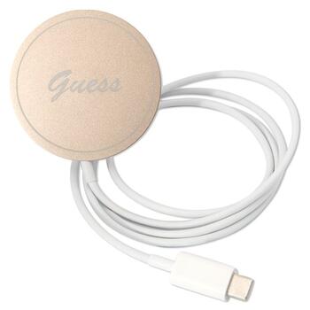 Guess Set GUBPP12MH4EACSW Case+ Charger Защитный чехол для iPhone 12/12 Pro / коричневый hard case 4G Print MagSafe (GUBPP12MH4EACSW)