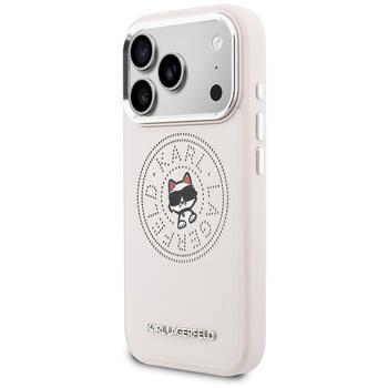 Case Karl Lagerfeld Point & Choupette Sketch MagSafe Защитный чехол для iPhone 17 Pro Max / розовый (KLHMP17X6PCCPRP)
