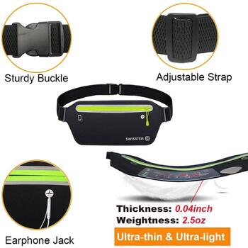 Swissten Vidukļa somma Mobilajam Telefoniem līdz 7 collām (SW-WAIST-BAG7)