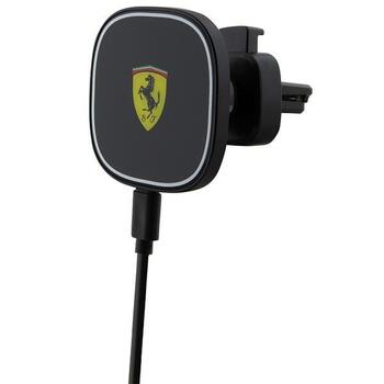 Ferrari FECHMGLK Держатель для телефона с беспроводной зарядкой 15W (FECHMGLK)