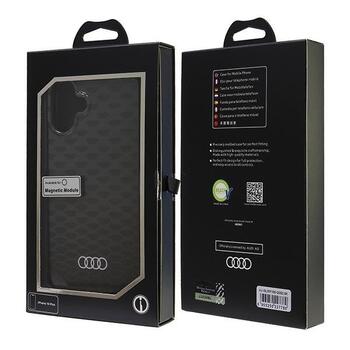 Audi IML Stitching Pattern MagSafe Aizsargapvalks Priekš Apple iPhone 16 Plus (AU-IMLMIP16M-Q5/D3-BK)