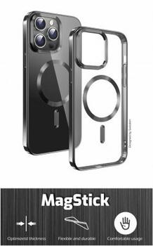 Swissten Clear Jelly Magstick Metallic Case Защитный Чехол для Apple iPhone 16 Pro Max (36500123)