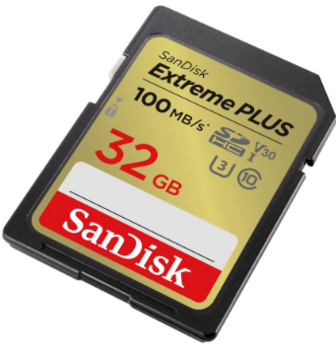 SanDisk Extreme Plus SDHC Atmiņas Karte 100 MB / 32GB (SDSDXWT-032G-GNCIN)