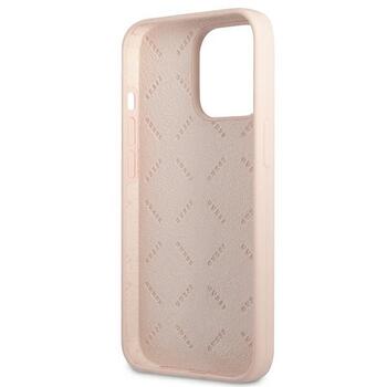 Guess GUHCP13LSLTGP Silicone Triangle Hardcase Aizsargapvalks priekš iPhone 13 Pro / 13 6,1