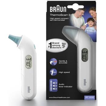 Braun ThermoScan 3 Digitālais Termometrs (IRT3030)