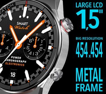 Rubicon RNCE99 Смарт-часы Black Metal + Silicon / чёрный (SMARUB194)