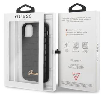 Guess GUHCN61PCUMLCRBK Croco Cover Чехол для Apple iPhone 11 Black (GUHCN61PCUMLCRBK)