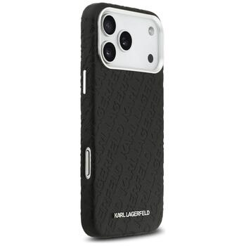 Karl Lagerfeld Grained PU Repeated Logo MagSafe Case Чехол для Apple iPhone 17 Pro Max (KLHMP17XPGKLFOFK)