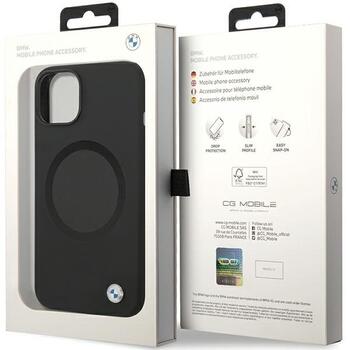 BMW BMHMP14SSILBK2 Aizmugurējais Apvalks Priekš Apple iPhone 13 / 14 / 15 (BMHMP14SSILBK2)