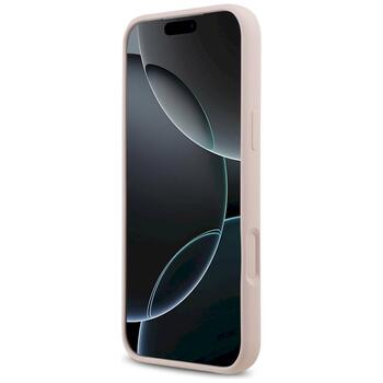 Guess Silicone Big 4G Script Case Защитный чехол для iPhone 17 Pro Max / розовый (GUHCP17XSC4GSMP)
