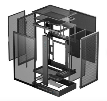 DeepCool CH270 Datora korpuss Mini Tower Melns (R-CH270-BKNDM0-G-1)