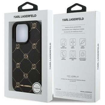 Karl Lagerfeld Hard Karl Head MagSafe Case Чехол для Apple iPhone 16 Pro Max (KLHMP16XPGKHPHK)