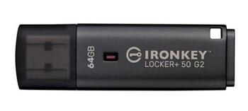 Kingston IronKey Locker Plus 50 G2 USB-накопитель 64GB (IKLP50G2/64GB)