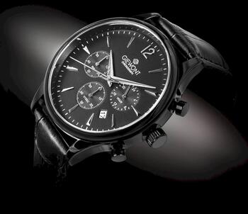 Giewont Vīriešu pulkstenis Chronograph Sapphire GW6310-A1 / melns (GW6310-A1)