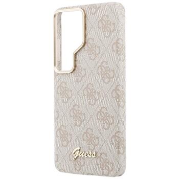 Guess 4G Script MagSafe Case Защитный чехол для Samsung Galaxy S26 Ultra / розовый (GUHMS26L5P4FWMSP)