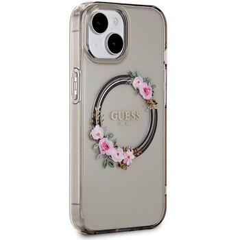 Guess GUHMP15SHFWFCK Hardcase IML Flowers Wreatch MagSafe Защитный чехол для iPhone 15 / 14 / 13 6.1