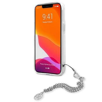Guess GUHCP13SKSPESI Peony Chain Collection Aizsargapvalks priekš iPhone 13 mini 5,4
