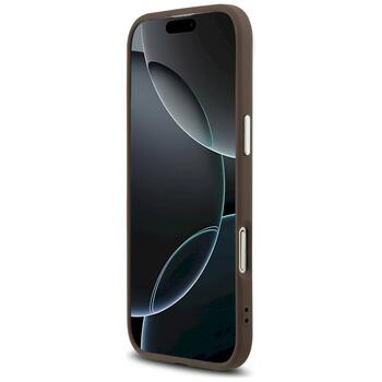 Case Guess 4G Triangle Logo MagSafe Защитный чехол для iPhone Air / коричневый (GUHMP17MP4TSRCMW)