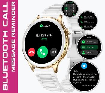 Rubicon RNCF02-2 Smartwatch Умные часы / золотистый с розовым ремешком (SMARUB200)